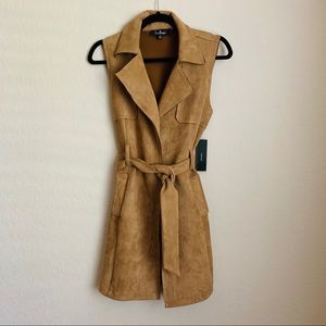 Lulus Sleeveless Belted Duster